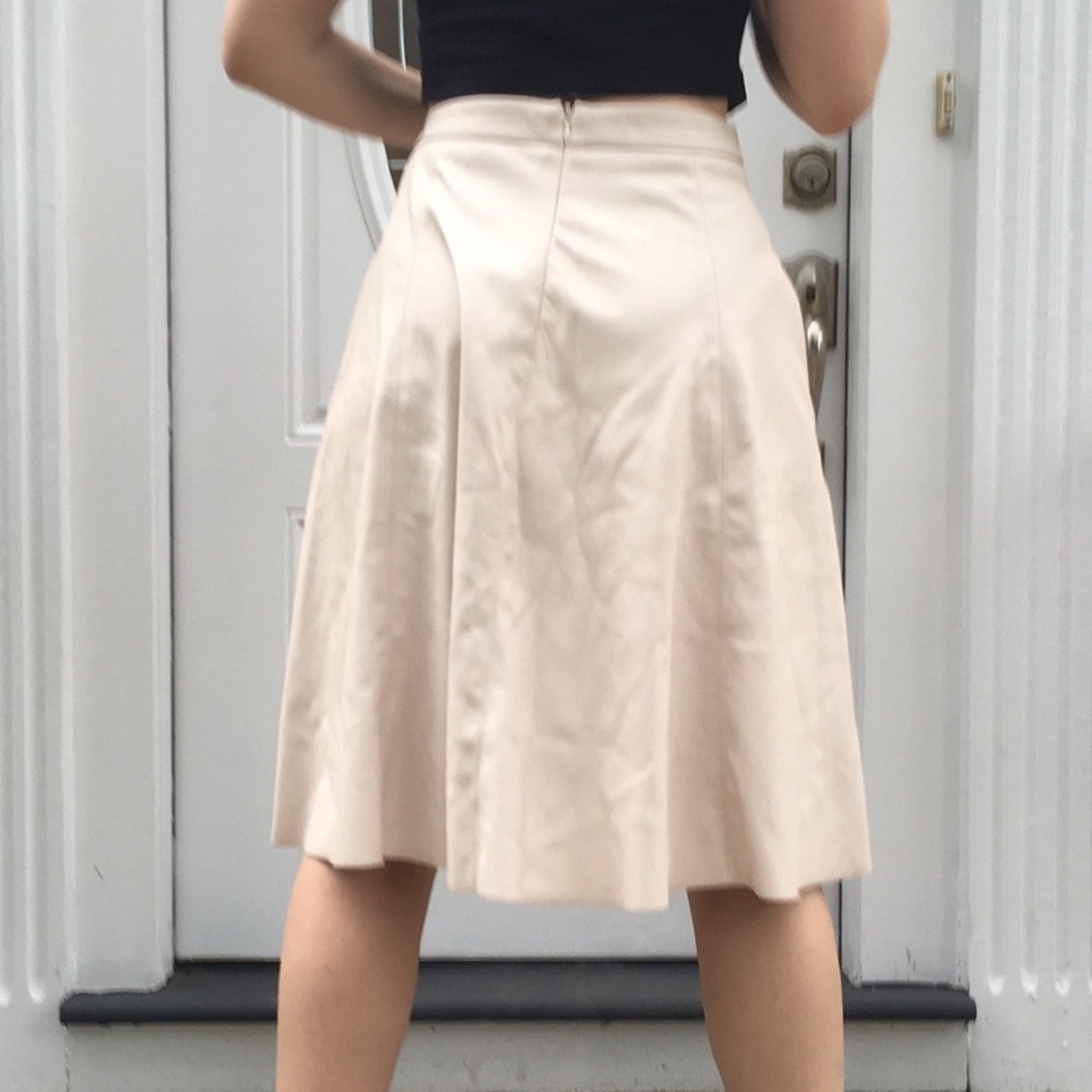 Willow & Clay faux leather cream circle skirt - Picture 3 of 9